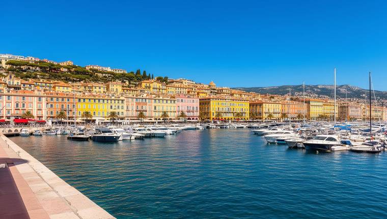 Le port historique de Nice et ses façades colorées